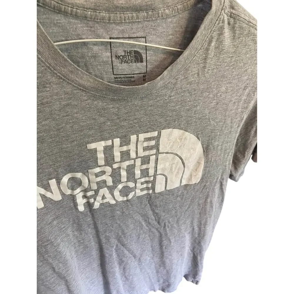 North face mens medium gray short sleeve t shirt